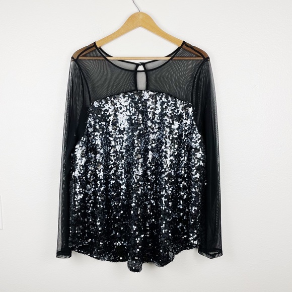 torrid Tops - ‼️SOLD‼️Torrid Sequin Mesh Top